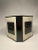 This octagonal shaped Italian hand painted tole cachepot pot strikes a modern contemporary tone. A hand painted faux...