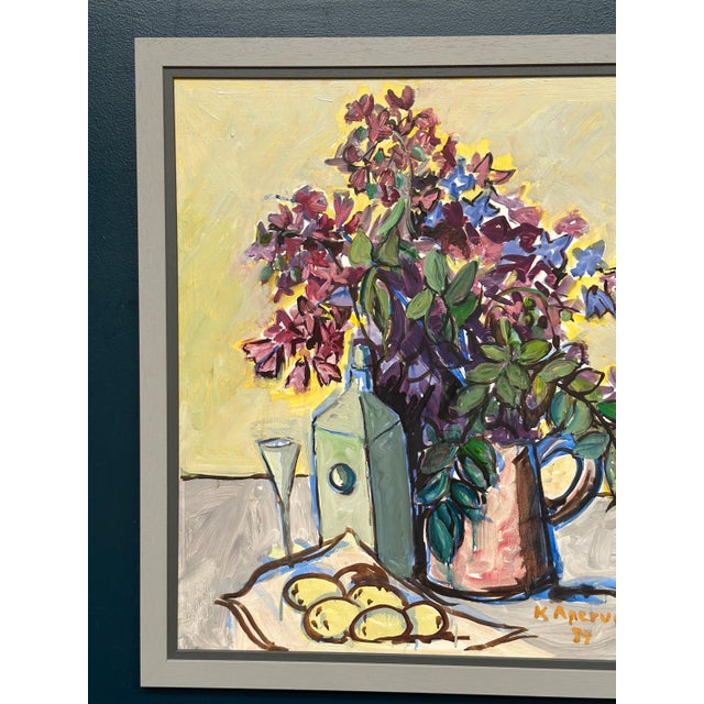 Knut Anerud, Large Still Life, 1950s, Oil on Panel, Framed For Sale - Image 12 of 18