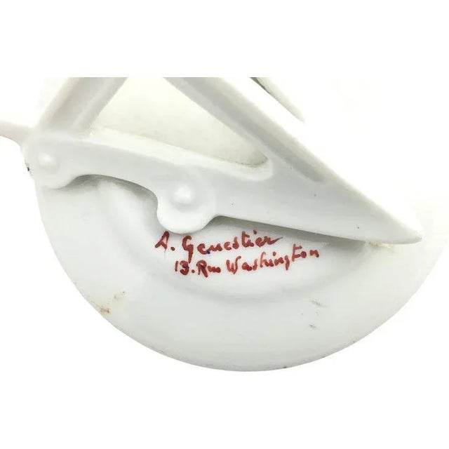 Vintage Mid-Century Porcelain Floral Plate Menu Stand For Sale In Miami - Image 6 of 9