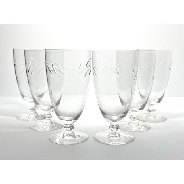 Tiffin Franciscan “Surf” Set of 6 Iced Tea Glasses 6 1/4” 14oz Excellent condition. No chips, cracks, or fleabites. Height...
