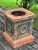 19th Century Continental Artisan Crafted Terracotta Garden Plinth, Urn Pedestal For Sale - Image 4 of 15
