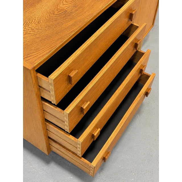 Mid Century Modern Danish Teak Sideboard by Domino Møbler | Vintage Credenza Cabinet | Scandinavian Modern Storage Console, C. 1960’s For Sale - Image 9 of 14