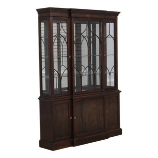 Stickley 3 Door Mahogany China Cabinet For Sale