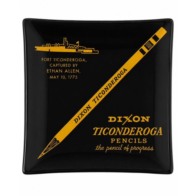 Vintage Dixon Ticonderoga Pencils Glass Ashtray Dish For Sale In Washington DC - Image 6 of 9