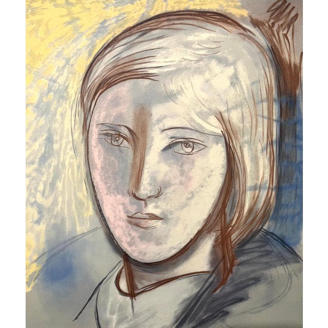Pablo Picasso (after) "Portrait de Marie Therese" limited edition print on Arches paper, Hand signed by Marina Picasso...