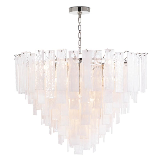 Transparent Regina Andrew Glacier Water Glass Chandelier, Large For Sale - Image 8 of 8