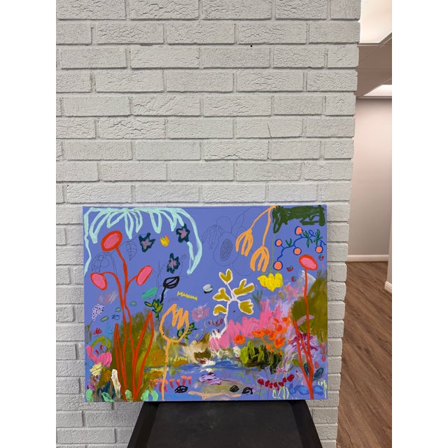 Abstract Ak Hardeman - Original Abstract Painting on Canvas - “Psychedelics and a Diplomat’s Son” For Sale - Image 3 of 6