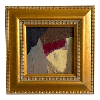"Wall of Boulders" 2026 Framed Mini Painting by Jessalin Beutler For Sale