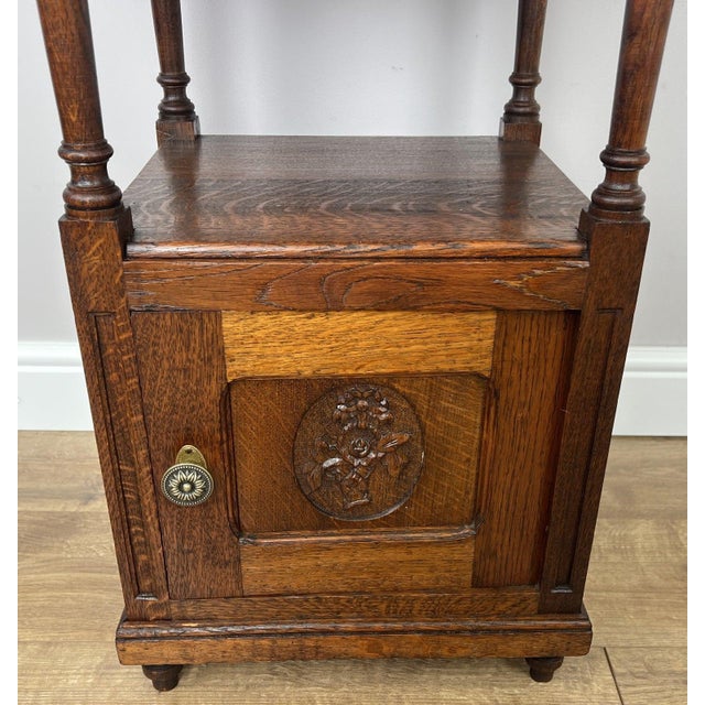 Wood Antique French Bedside Tables with Marble Top, Set of 2 For Sale - Image 7 of 15