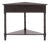 Gomez 1 Drawer 1 Shelf Corner Table in Dark Chocolate For Sale
