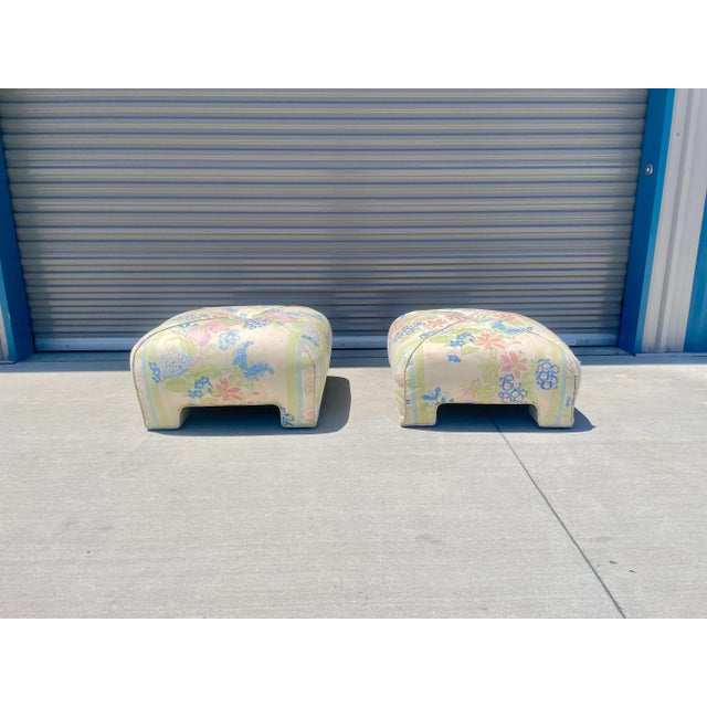1960s Vintage Ottomans - a Pair For Sale - Image 13 of 13