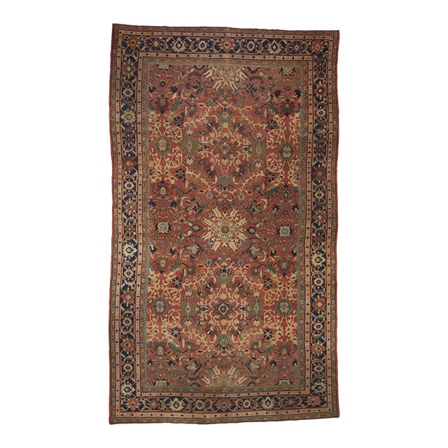 Late 19th Century Persian Sultanabad Rug, 11'05 X 20'00 For Sale