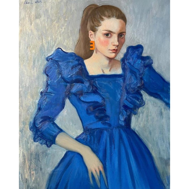 Portrait, 2000s, Original Oil Painting For Sale - Image 7 of 8