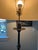 Gothic 1990s Laura Lee Wrought Iron 3 Leg Table Lamp - Missing Candle at Socket Base For Sale - Image 3 of 10