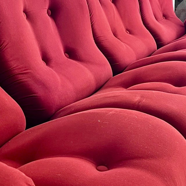 Set of 4 'corolla' modular armchairs, chromed steel and fabric, ipe, italy, 1970s. a striking design that will add a...