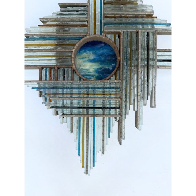 Hammered Glass Silver Iron Star Sconces by Biancardi, Italy, 1970s, Set of 3 For Sale - Image 17 of 17