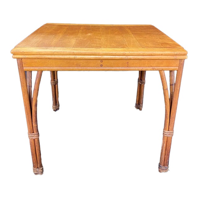 Heywood Wakefield Ashcraft Hollywood Regency Faux Bamboo Expandable