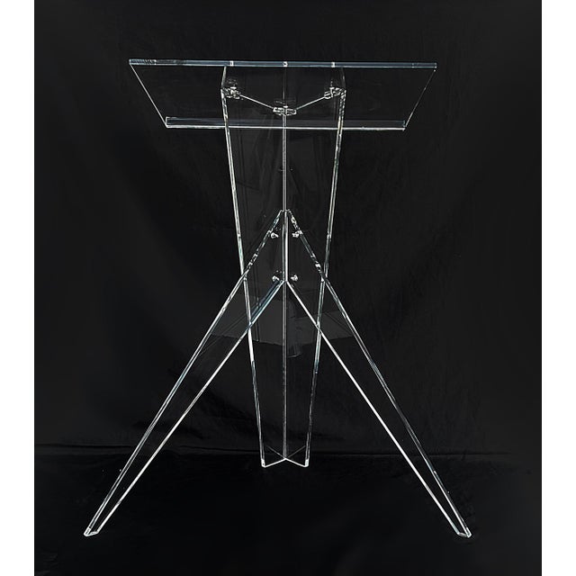 Custom Made Lucite Magazine, Music, Book Stand for Oversized Books For Sale In Miami - Image 6 of 6