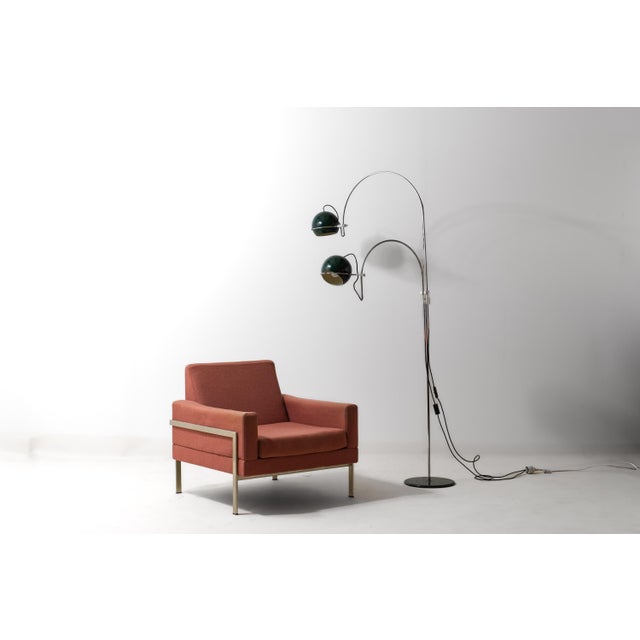 Mid-Century Space Age Double Arc Eyeball Floor Lamp from Gepo, 1960s For Sale - Image 10 of 17
