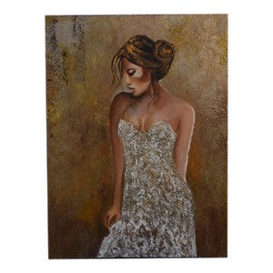 Golden Reverie Acrylic on Canvas by Lily Movahedi