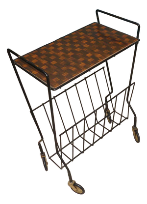 Vintage String Newspaper Rack, 1960s