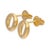 Tiffany and Co. Tiffany & Co. Elsa Peretti Sevillana Stud Earrings 18k Yellow Gold Small, A Pair For Sale - Image 4 of 9