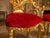 1960s Mid 20c Italian Baroque Gold Red Velvet Side Chairs - Pair For Sale - Image 5 of 8