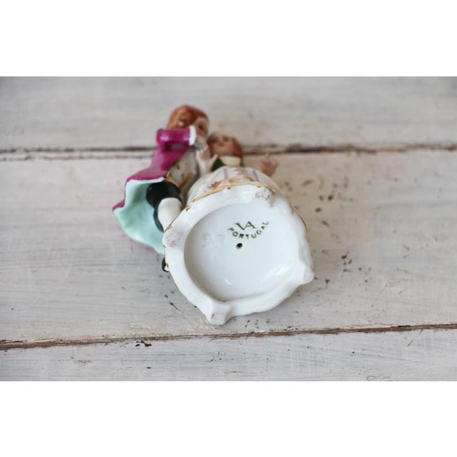 Meissen Style, Porcelain Figurine Couple, Marked Vista Alegre, Portugal For Sale - Image 10 of 12
