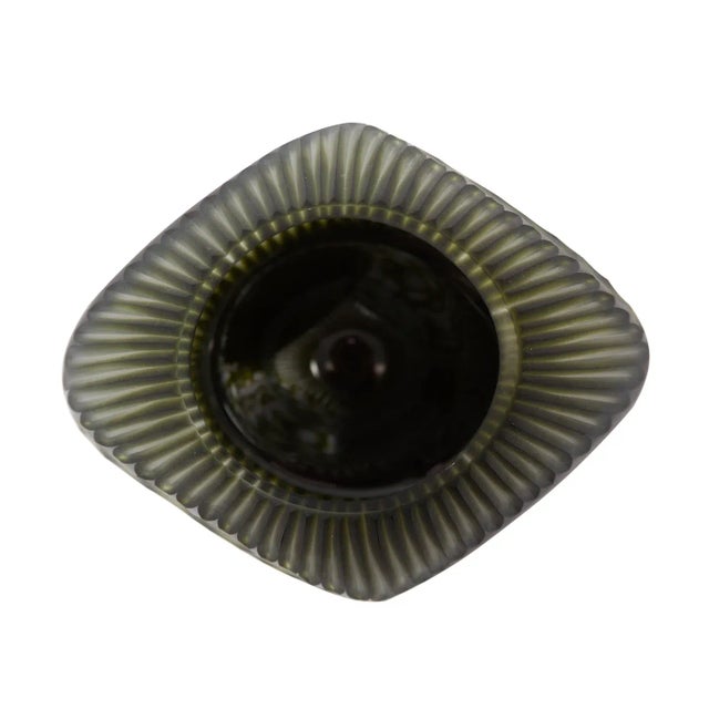 2020s Green Sculptural Small Vase For Sale - Image 5 of 6