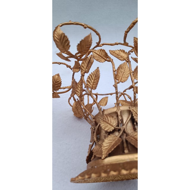 Metal Vintage Gilded Bronze Egg Cup, 1960s For Sale - Image 7 of 12