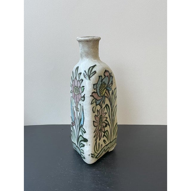 White Triangular Qajar Vase, Set of 2 For Sale - Image 3 of 12