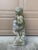 Late 20th Century Neoclassical Cast Stone Putto With Grapes Garden Statue For Sale - Image 11 of 11