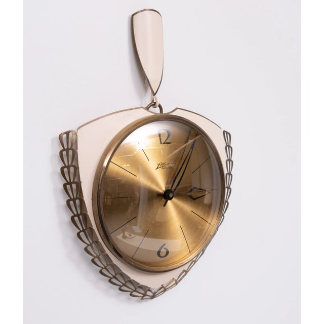 German Atlanta Electric Wall Clock, 1950s For Sale - Image 6 of 8