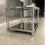 1980s Mid-Century Modern Chrome & Brass Tiered Glass End Table For Sale - Image 10 of 13