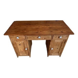 Gründerzeit Desk in Pine Softwood, 1875 For Sale