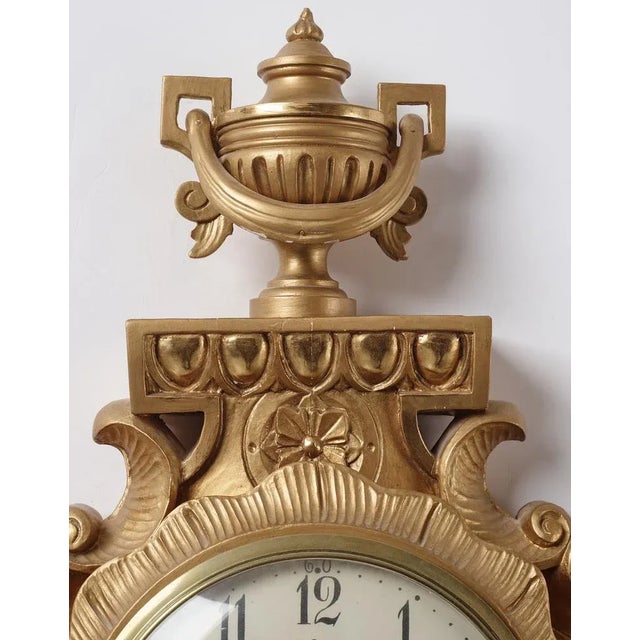 Gustavian Clock with Special Features, 1900s For Sale - Image 4 of 12