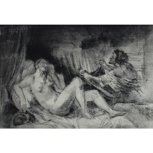 Baroque Pawel Zablocki, Tizian's Danaes, Etching on Paper, 2009 For Sale - Image 3 of 7