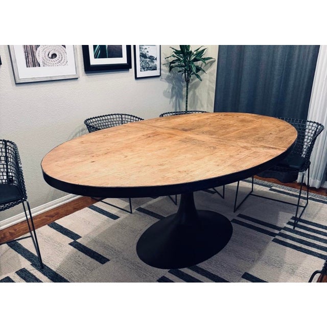 Gorgeous, heirloom quality solid wood and iron table. Wood is reclaimed and full of all the warmth and character of...