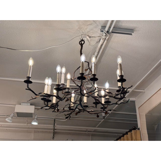 2010s Paul Ferrante Twig Chandelier, Model #2081 For Sale - Image 5 of 12