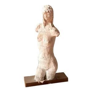 Plaster Female Classical Nude Textured Maquette