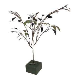 1969 Curtis Jere Metal Tree Sculpture For Sale