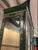Chinoiserie Pagoda Top Chinoiserie Display Cabinet in Green Lacquer From Union National For Sale - Image 3 of 12