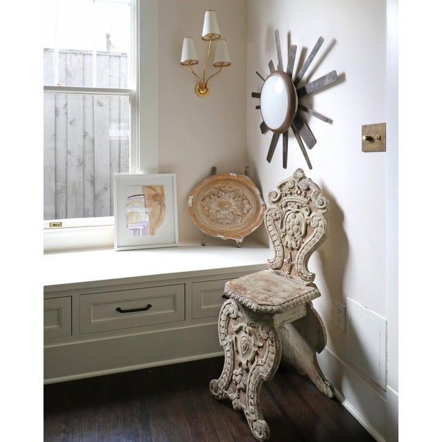 Classical Roman Handcarved Plaster Relief For Sale - Image 3 of 4