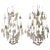 Seven-Light Bronze and Cut Crystal Candelabra Girandoles, 19th Century - a Pair For Sale