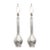 Pair of Tall Mercury Glass Bottle-Form Table Lamps For Sale