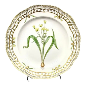 Royal Copenhagen Flora Danica, Gagea Lutea Var Glaucascens Lge., Gilt Border