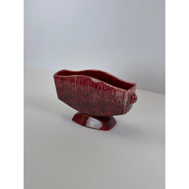 Modern Modernist Drip Glazed Mantel Vase from Shorter & Sons, England, 1950s For Sale - Image 3 of 10