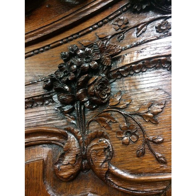 Antique Oak Wardrobe, French Style Wardrobe For Sale - Image 6 of 17