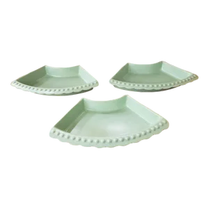 Set of 3 Vintage W. Frazier California Usa #201 Ceramic Trays Dishes