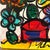 Peter Keil 1970s Peter Keil Flowers Abstract Painting For Sale - Image 4 of 5